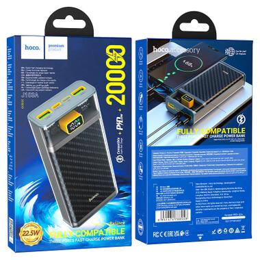 Батарея универсальная HOCO 20000mAh, 22.5W, Black (J103A / 45366) фото №6