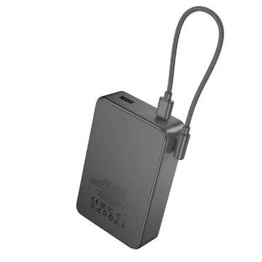 Внешний аккумулятор HOCO J170A Starlight 22.5W+PD20W fully compatible power bank with cable(20000mAh) Metal Gray (6942007672702) фото №4