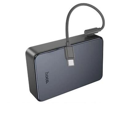 Внешний аккумулятор HOCO J170A Starlight 22.5W+PD20W fully compatible power bank with cable(20000mAh) Metal Gray (6942007672702) фото №3