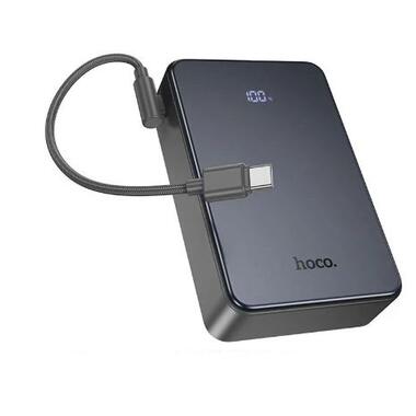 Внешний аккумулятор HOCO J170A Starlight 22.5W+PD20W fully compatible power bank with cable(20000mAh) Metal Gray (6942007672702) фото №1