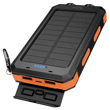 Внешний аккумулятор HOCO J164 Platinum solar dual lighting power bank(8000mAh) Black (6942007667579) фото №8