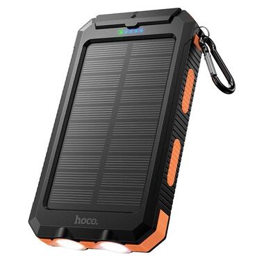 Внешний аккумулятор HOCO J164 Platinum solar dual lighting power bank(8000mAh) Black (6942007667579) фото №1