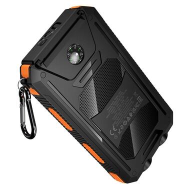 Внешний аккумулятор HOCO J164 Platinum solar dual lighting power bank(8000mAh) Black (6942007667579) фото №3