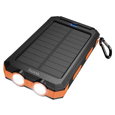 Внешний аккумулятор HOCO J164 Platinum solar dual lighting power bank(8000mAh) Black (6942007667579) фото №4