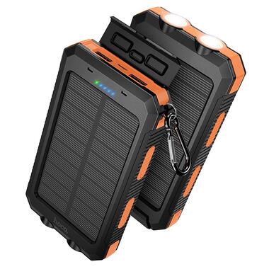 Внешний аккумулятор HOCO J164 Platinum solar dual lighting power bank(8000mAh) Black (6942007667579) фото №5