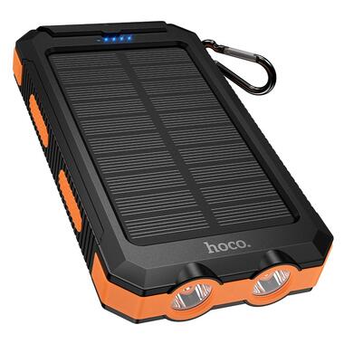 Внешний аккумулятор HOCO J164 Platinum solar dual lighting power bank(8000mAh) Black (6942007667579) фото №6