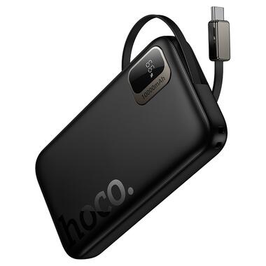 Внешний аккумулятор HOCO Q51 Key PD20W power bank with telescopic cable(10000mAh) Black (6942007671514) фото №4