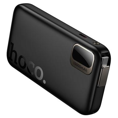 Внешний аккумулятор HOCO Q51 Key PD20W power bank with telescopic cable(10000mAh) Black (6942007671514) фото №5