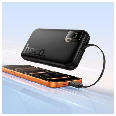 Внешний аккумулятор HOCO Q51 Key PD20W power bank with telescopic cable(10000mAh) Black (6942007671514) фото №7
