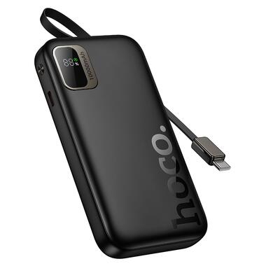 Внешний аккумулятор HOCO Q51 Key PD20W power bank with telescopic cable(10000mAh) Black (6942007671514) фото №3