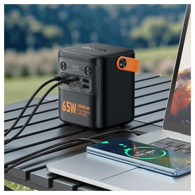Батарея универсальная HOCO 80000mAh Pro Tough PD/65W Black (J152 / 714982) фото №9