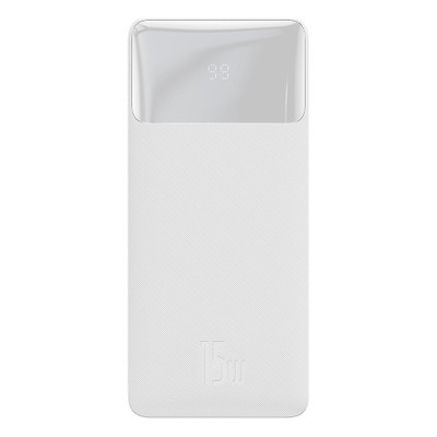 Батарея универсальная Baseus Bipow 30000mAh PD/15W USB-C/3A 2*USB-A/3A(max.) white (PPDML-K02)