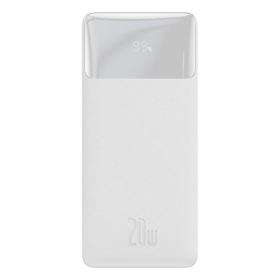 Батарея універсальна Baseus Bipow 30000mAh PD/20W QC/3.0 USB-C 2*USB-A white (PPDML-N02) фото №1
