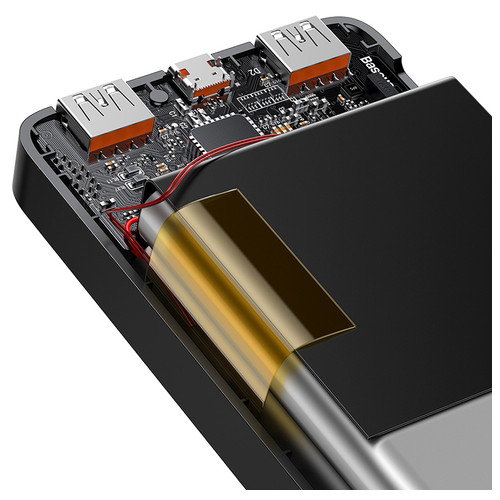 Зовнішній акумулятор Baseus Bipow Digital Display QC 20W 10000mAh Чорний (PPDML-L01) фото №6