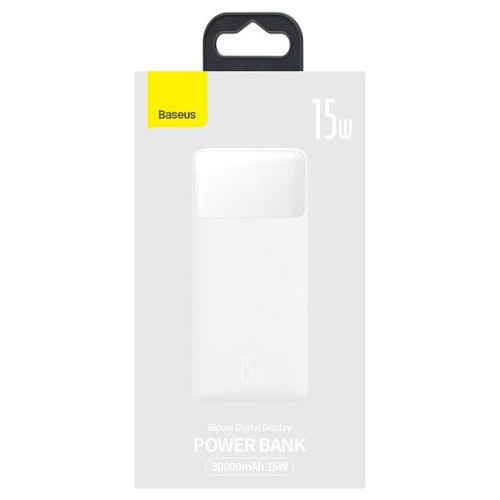 Універсальна мобільна батарея Power Bank Baseus Bipow PPDML-K02 White 30000mAh фото №6