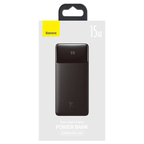 Портативний акумулятор Baseus Bipow Digital Display (Overseas Edition) 10000mAh 15W (PPBD050001) Black фото №5
