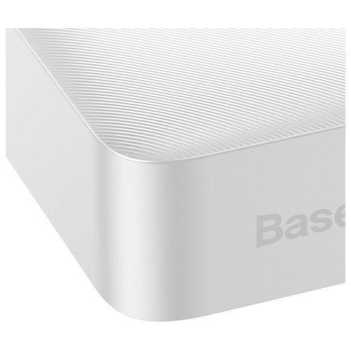 Зовнішній акумулятор Baseus Bipow Digital Display 20000mAh 20W Білий кабель Baseus USB 2.0 to MicroUSB 0.25М Білий (PPBD050302) фото №5