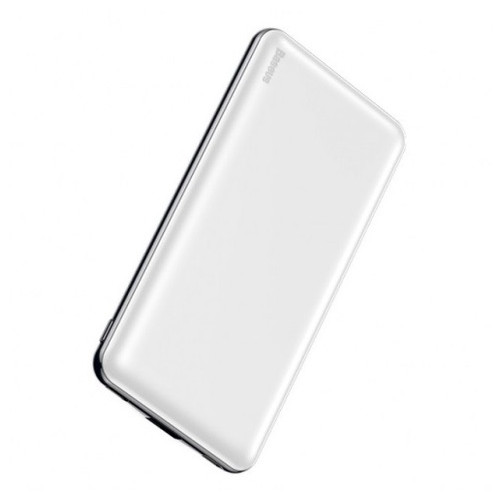 Універсальна мобільна батарея Baseus Simbo 10000mAh Fast Charge, USB, White (Simbo/29505) фото №2
