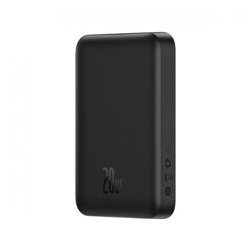 Портативний акумулятор із бездротовою зарядкою Baseus Magnetic Mini (Overseas Edition) 10000mAh 20W (PPCX070001) Black фото №4