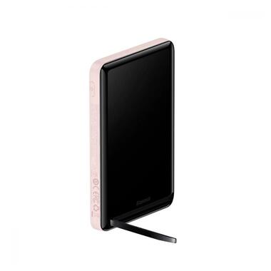 Портативний акумулятор Baseus Magnetic Bracket Wireless 20W 10000mAh pink (PPCX000004) фото №7