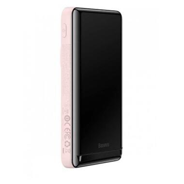 Портативний акумулятор Baseus Magnetic Bracket Wireless 20W 10000mAh pink (PPCX000004) фото №4