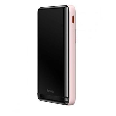 Портативний акумулятор Baseus Magnetic Bracket Wireless 20W 10000mAh pink (PPCX000004) фото №5