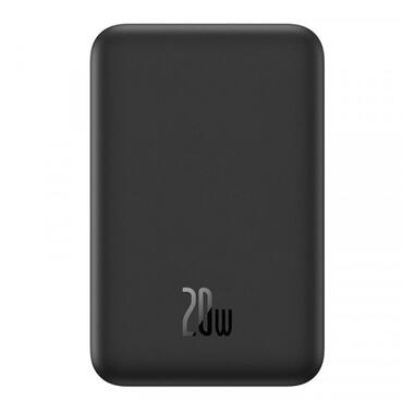 Портативний акумулятор Baseus Magnetic Mini Wireless FastCharge 20W 5000mAh black (P10022107113-00) фото №3
