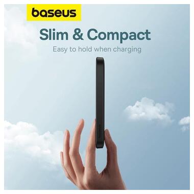 Портативний акумулятор Baseus Magnetic Mini Wireless FastCharge 20W 5000mAh black (P10022107113-00) фото №11