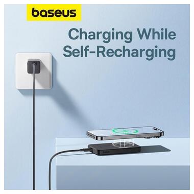 Портативний акумулятор Baseus Magnetic Mini Wireless FastCharge 20W 5000mAh black (P10022107113-00) фото №9