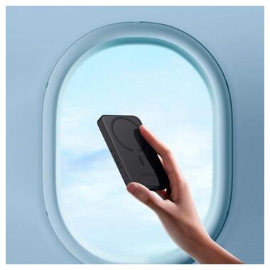 Портативний акумулятор Baseus Magnetic Mini Wireless FastCharge 20W 5000mAh black (P10022107113-00) фото №6