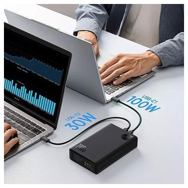 Портативное ЗУ Baseus Adaman Digital Display 140W 24000mAh (P100215081113-0) Cluster Black фото №6