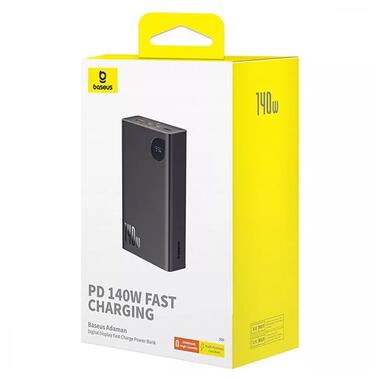 Портативное ЗУ Baseus Adaman Digital Display 140W 24000mAh (P100215081113-0) Cluster Black фото №2