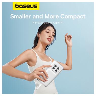 Зовнішній акумулятор Baseus Magnetic Mini Wireless Fast Charge Power Bank Type-C Edition 10000mAh 30W Stellar White (P1002210B223-00) фото №16