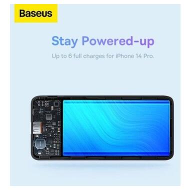 Батарея универсальная Baseus Airpow 30000mAh 20W PD/3.0, QC/3.0, black (PPQD090101) фото №4