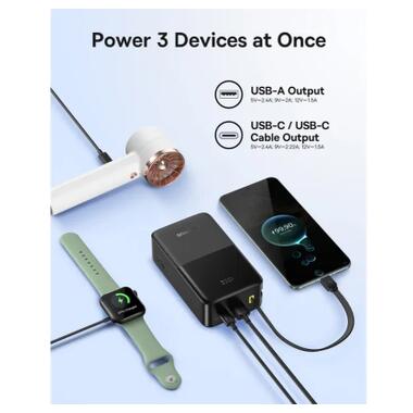 Батарея универсальная Baseus EnerFill FC51 Bipow2 Pro 30000mAh 22,5W build cab.USB-C black (E0028100) фото №6