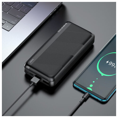 Внешний аккумулятор Borofone BJ27A Pindar 20000 mAh Black (BJ27AB) фото №4