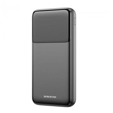 УМБ BOROFONE BJ22A fully compatible power bank with cable 20000mAh |1USB/1Type-C, 20W/3A, PD/QC| чорна фото №3