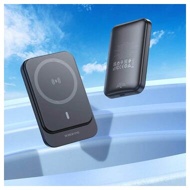 Портативное ЗУ Power Bank BOROFONE BJ63 Nimble PD20W с БЗУ 5000 mAh Black  фото №5
