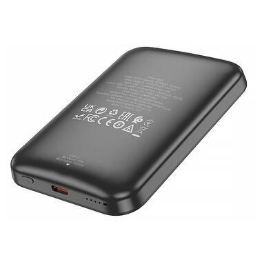 Портативное ЗУ Power Bank BOROFONE BJ63 Nimble PD20W с БЗУ 5000 mAh Black  фото №2