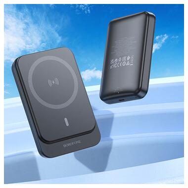 Портативное ЗУ Power Bank BOROFONE BJ63A Nimble PD20W с БЗУ 10000 mAh Black  фото №5