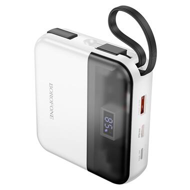 Портативное ЗУ Power Bank BOROFONE BJ64 Distinct 22.5W+PD20W with cable 10000 mAh White  фото №2