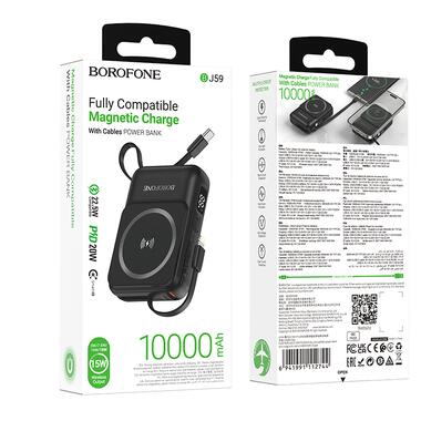 Зовнішній аккумулятор Borofone BJ59 Refined 10000 mAh 22.5 W Black (6941991112744) фото №6