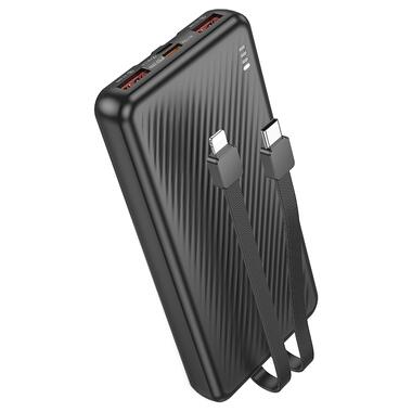 Внешний аккумулятор BOROFONE BJ57 Graceful 22.5W+PD20W fully compatible power bank with cable (10000mAh) Black (6941991111846) фото №1