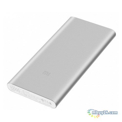 Універсальна мобільна батарея Xiaomi Mi 2 QC2.0 10000mAh Silver (PLM09ZM-SL) фото №2