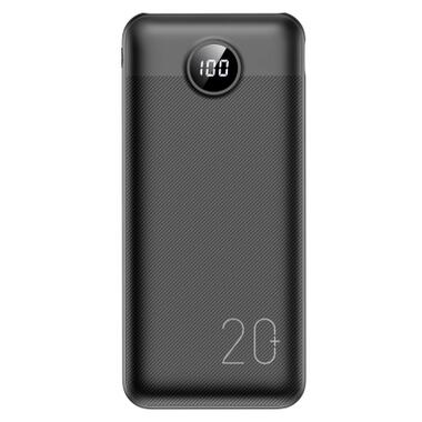 Батарея универсальная VEGER 20000mAh L20S 20W PD QC LCD black (6970453555362) фото №1