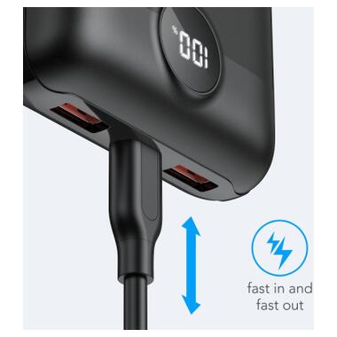 Батарея универсальная VEGER 20000mAh S20 22.5W PD/3/0 QC/3.0 black (6970453554198) фото №7