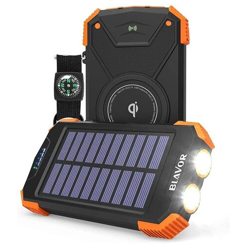 Зовнішній акумулятор Blavor 10000mAh Solar for Daily Use Plus фото №1