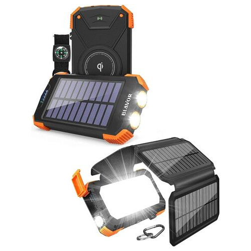 Зовнішній акумулятор Blavor 10000mAh Solar for Daily Use Plus фото №2