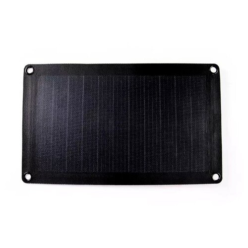 Портативний сонячний зарядний пристрій Dasolar 10W/1xUSB - Black фото №2