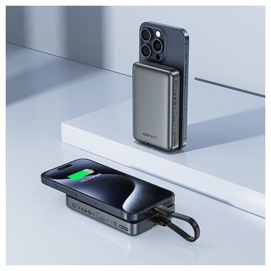 Портативное ЗУ Power Bank Acefast M10 PD30W с БЗУ 10000 mAh Black фото №5